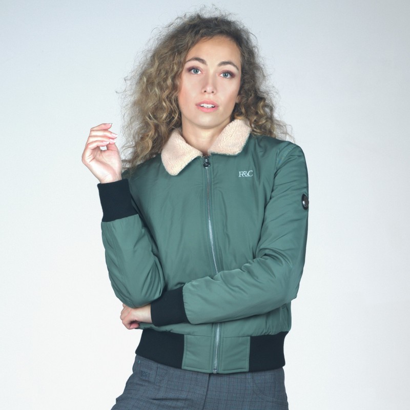 Flags Cup Womens Bomber Jacket Zealandia Navy