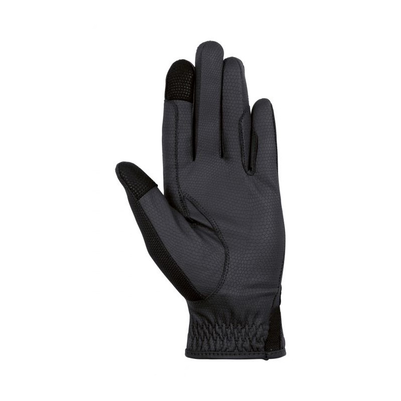 AK AKRS-6344 Gants d'équitation avec grip synthétique Unisexe Marron/doré Taille 2XS
