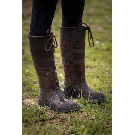 Bottes D'équitation Ariat Windermere - Taille UK7 (pointure 40) - Cuir Imperméable Marron - Occasion